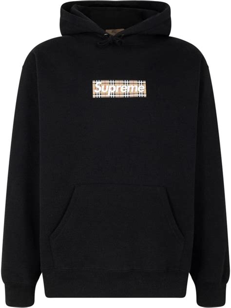 black supreme burberry hoodie|Burberry hoodie black and white.